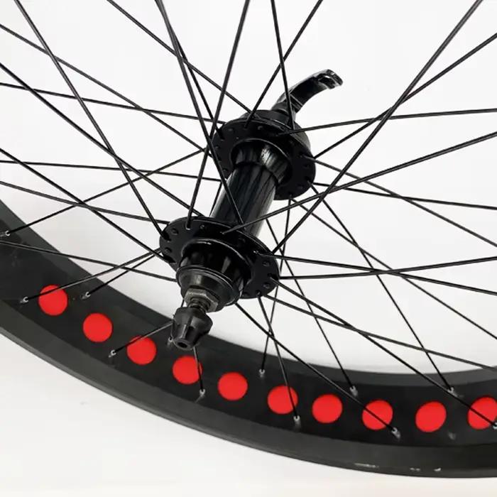TAOZIK-Moyeu de roue de vélo en alliage d'aluminium chromé, 26mm, 20mm, 190mm, 135mm, 36H, 4 rouleme