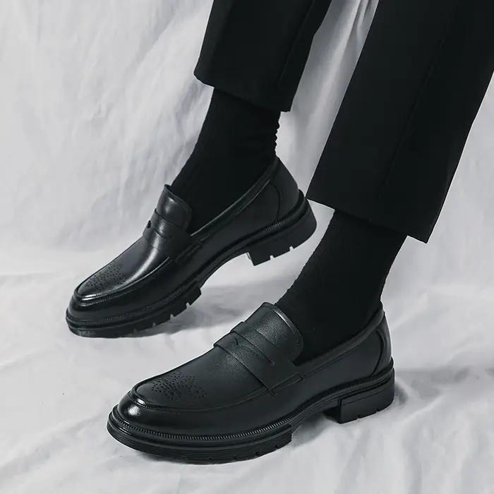 Bureau hommes chaussures habillées classique décontracté chaussures d'affaires pour hommes fête mari