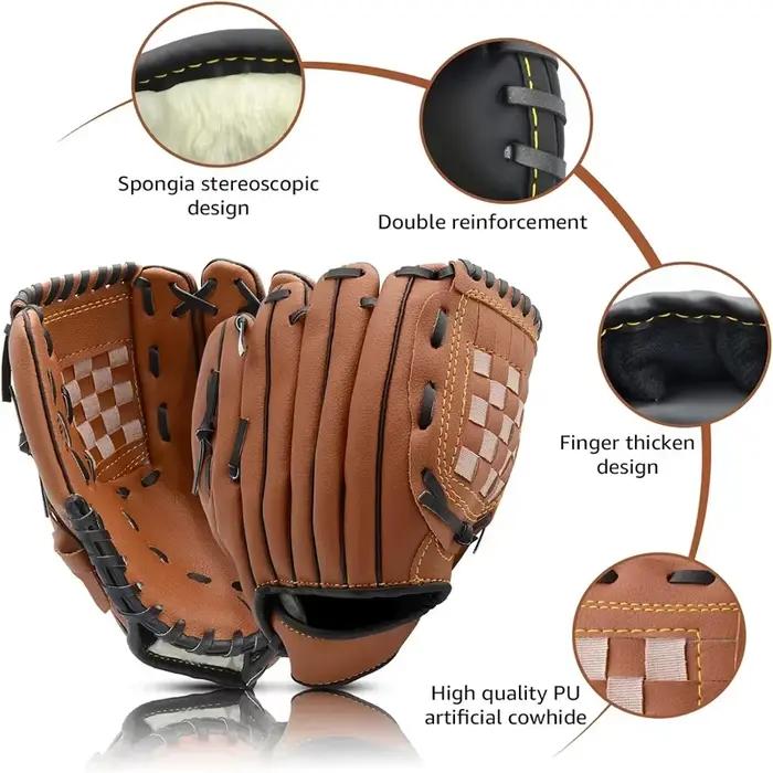 Gant de Baseball de Sport en plein air, équipement d'entraînement de Softball, taille 9.5/10.5/11.5/