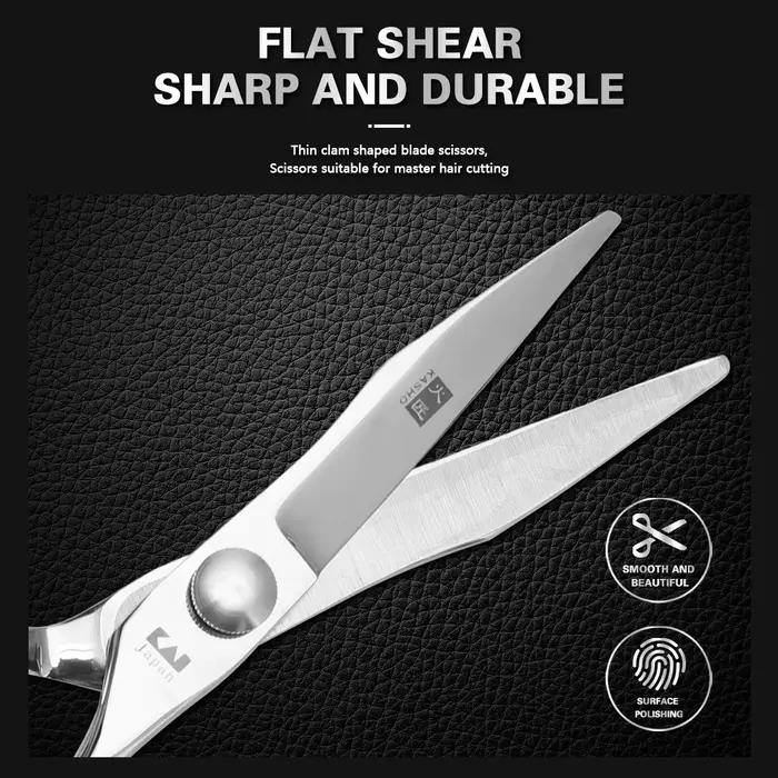 Ciseaux de coupe de cheveux professionnels-cisailles en acier inoxydable de 6 pouces pour outils de