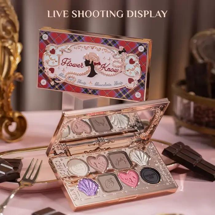 Flower Knows maquillage fard à paupières chocolat Wonder-Shop paillettes mat ombre à paupières Palet
