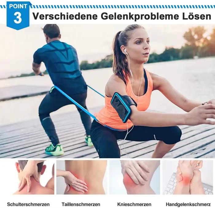 Bandes de fitness élastiques 3 pièces - Équipement de résistance pour yoga, pilates et crossfit