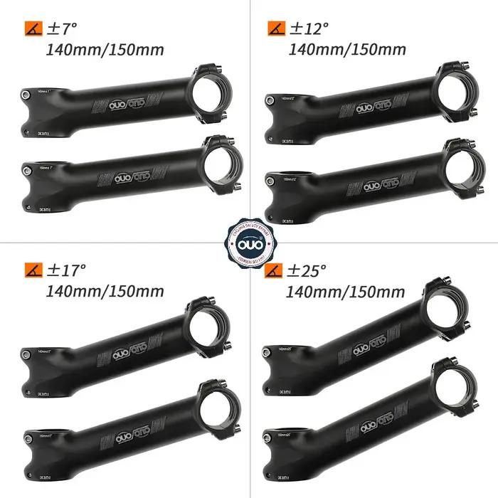 OUO vtt vélo Table CNC longue tige Riser guidon Extender 7/12/17/35 degrés 140/150mm tige vers le ba