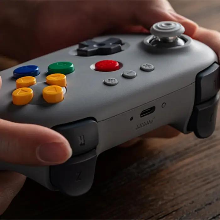 Manette Bluetooth 8BitDo pour Analogue 3D, Switch, Switch 2, Windows, Android, N64 avec joysticks à
