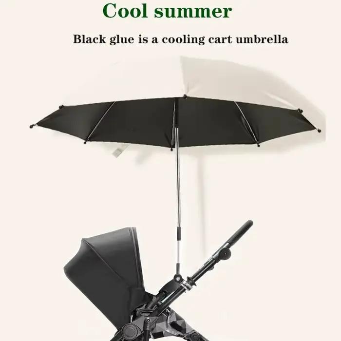 Parapluie pliant pour poussette de bébé, Protection solaire UV contre la pluie, Parasol universel ré