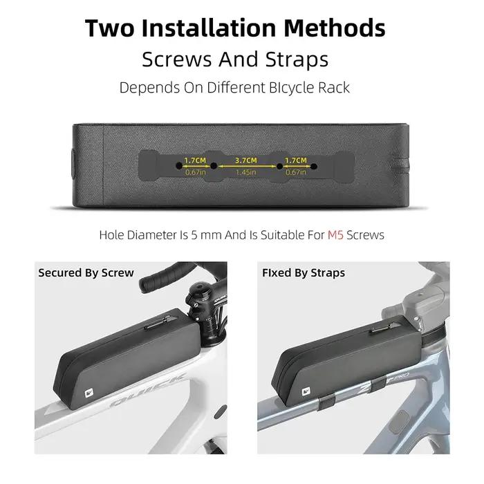 Rhinowalk – sac pour Tube supérieur de vélo, avec boulon monté et sangle, étanche, aérodynamique, fa