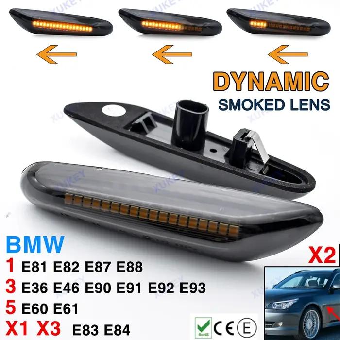 Clignotant latéral dynamique à LED pour BMW, clignotant séquentiel, feu de position, E90, E91, E92,