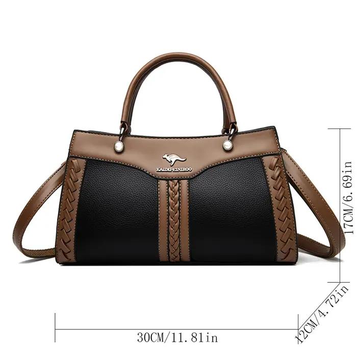 Sac à main multicouche de luxe pour femmes, sacoche tendance de bonne qualité en cuir souple, sac à