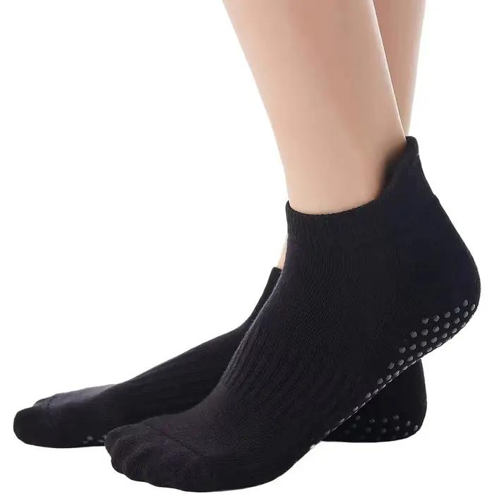 Chaussettes yoga antidérapantes femmes - Coton respirant fitness pilates danse