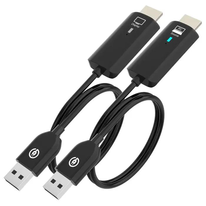 Câble d'extension HDMI sans fil 30m, transmetteur Audio-vidéo et récepteur, adaptateur d'affichage p