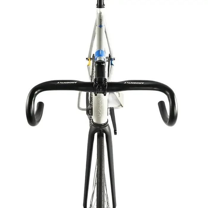 Guidon de vélo de route en aluminium à pignon fixe, barre de direction de vélo de course 31.8/380mm,