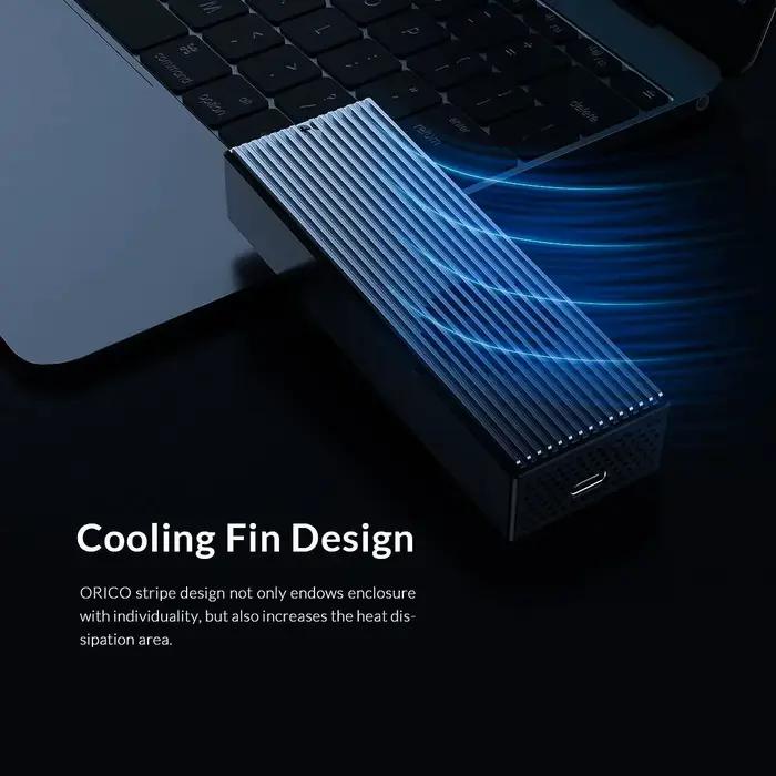Boîtier SSD ORICO M.2 NVME avec ventilateur de refroidissement intégré type-c M2 boîtier SSD NVME 20