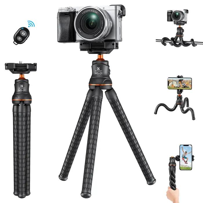 Trépied pour appareil photo K&F CONCEPT, nouveau trépied flexible et polyvalent, mini trépied réglab