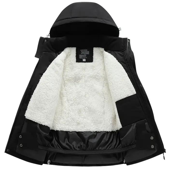 Combinaison de ski d'hiver pour enfants - Manteau épais coupe-vent imperméable neige garçons filles