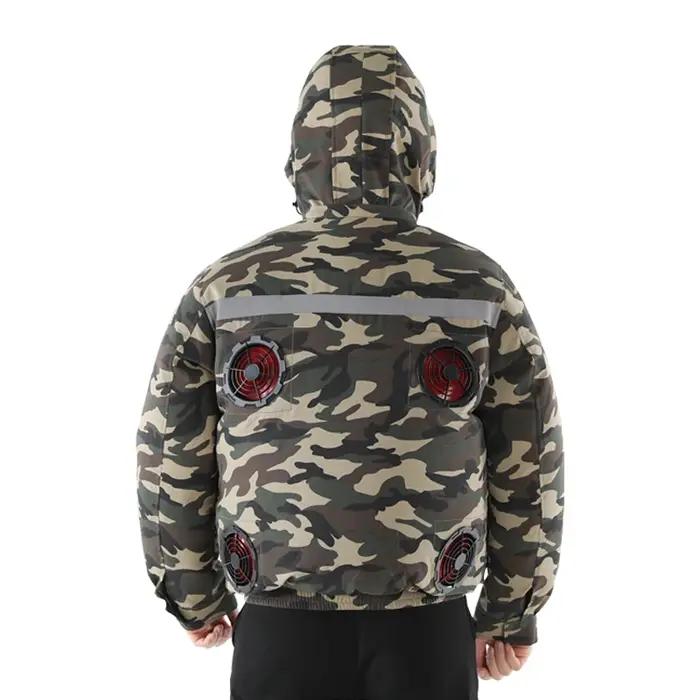 Nouveau décontracté ample refroidissement ventilateur électrique climatisation costume hommes chanti