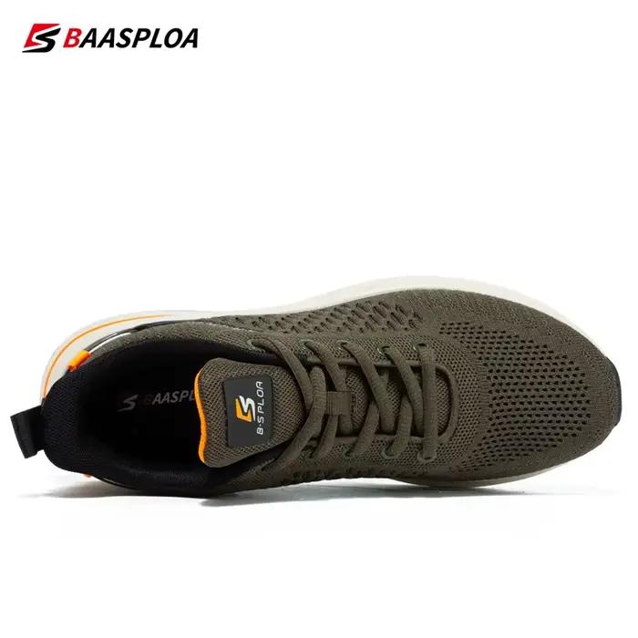 Chaussures course légères Baasploa hommes - Baskets maille créateur marche respirantes lacets