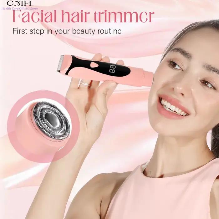 Rasoir électrique 2 en 1 pour femmes, épilation du corps, du visage, des aisselles et des jambes, re