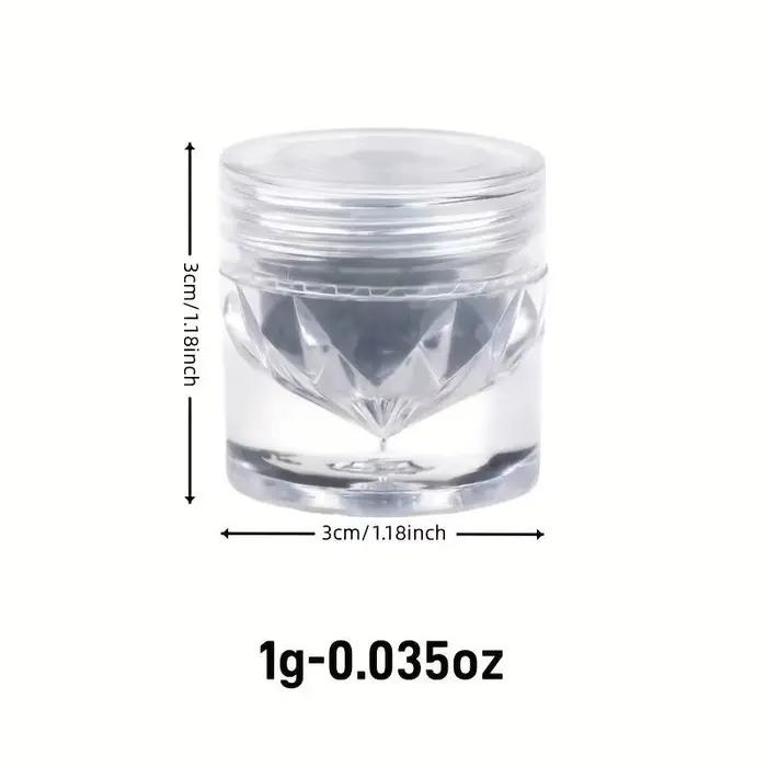 Poudre à ongles chromée pour Nail Art, glace transparente Aurora, haute brillance, perle arc-en-ciel