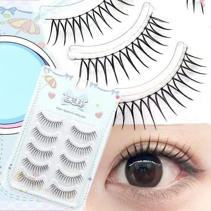 Faux cils coréens en forme de U Ins Zhang Yuanying, naturels, vaporeux, doux, Extension de cils en f