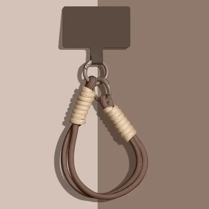Breloques de téléphone portable tissées à la main, étui universel, lanière de poignet, Sports de ple