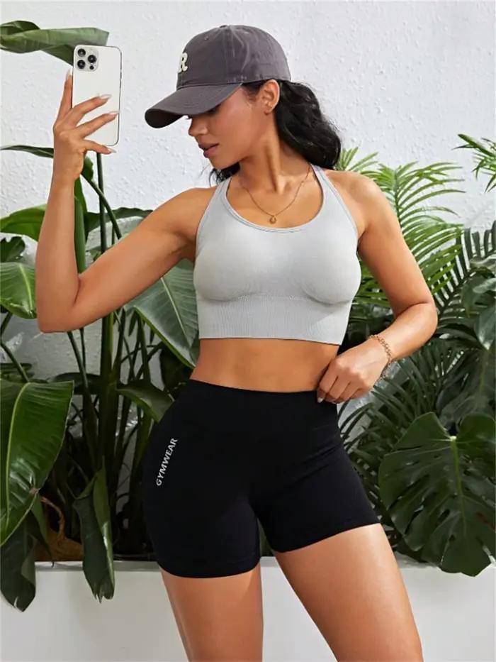 Pantalon court de sport taille haute pour femmes, collant d'athlétisme, respirant, à séchage Qyuick,