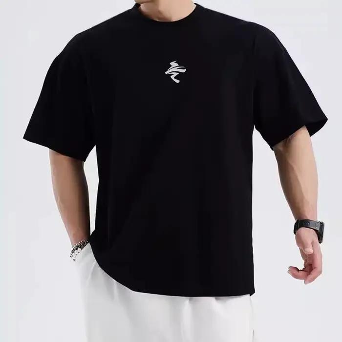T-shirt oversize homme à séchage rapide - Haut fitness et running été en maille respirante