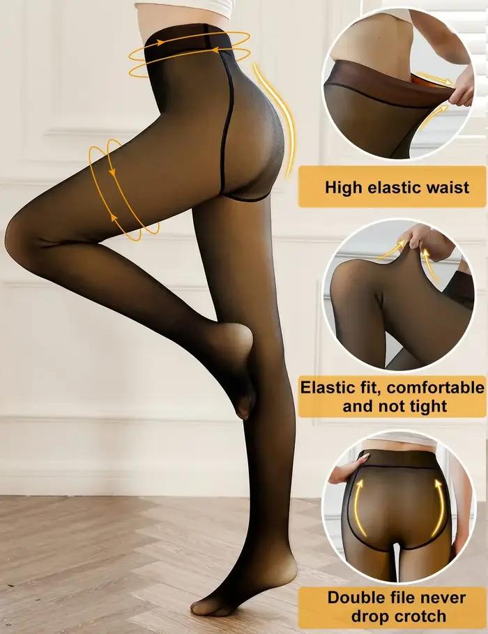 Thermo collants culotte polaire sans couture femmes polaire collants dames femmes bas chaud hiver élasticité termo leggings