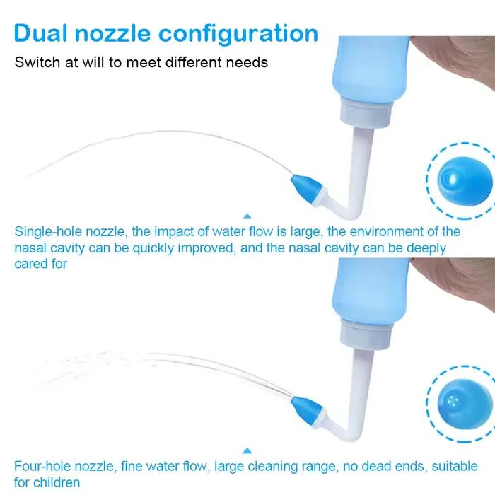 Irrigateur nasal pour adultes et enfants, nettoyeur de lavage nasal, bouteille de cheville, protecte