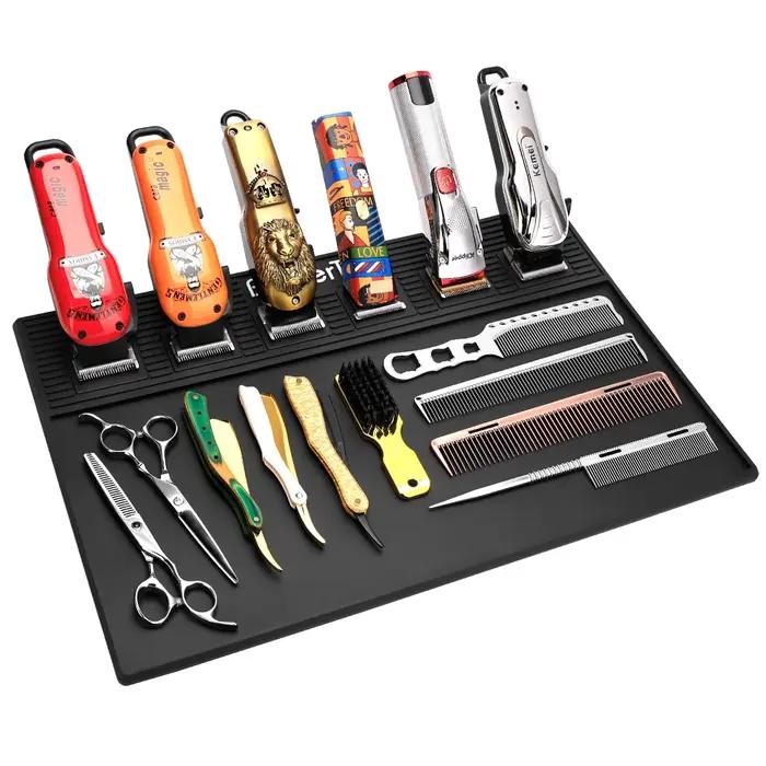 Coussin de rangement pour outils de coupe de cheveux, antidérapant, étanche, thermo-isolant, tapis d
