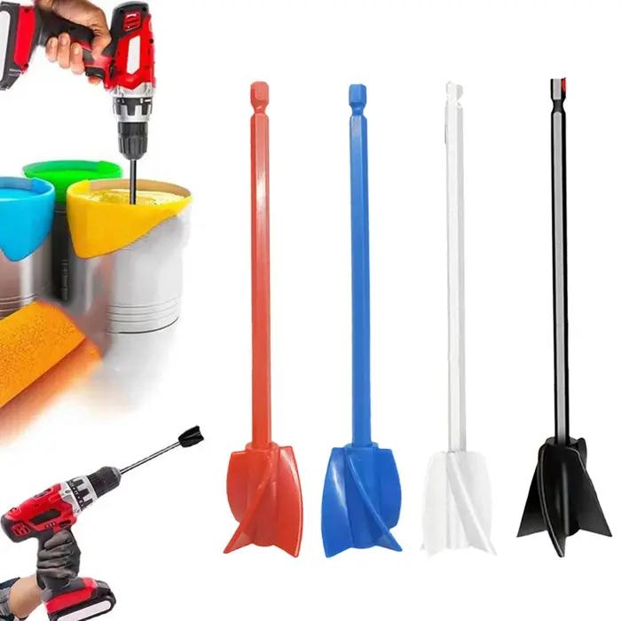 Bâton mélangeur époxy, tige d'agitation de peinture, mastic, ciment, fixation de mélangeur de peintu