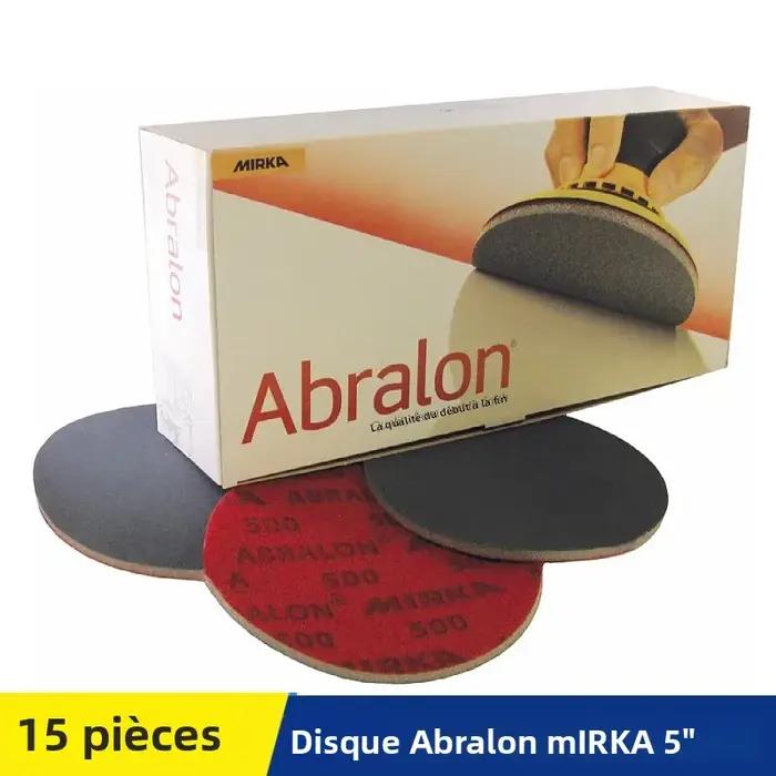 Mirka Abralon 5 pouces éponge papier de verre support en mousse crochet et boucle disques de polissage 125mm disque de p