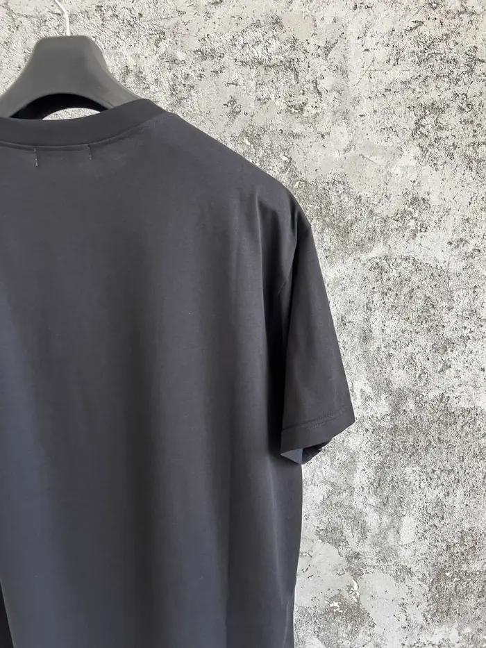 Dictionnaire noir en pur coton imprimé à la mode, pull tendance, décontracté, ample et personnalisé