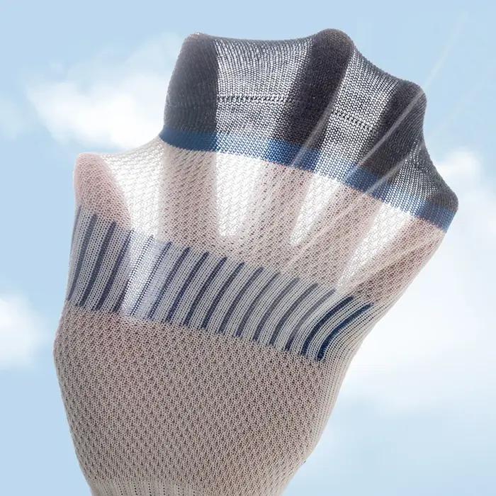 5 paires de chaussettes de Sport pour enfants, chaussettes Midtube en maille respirante, chaussettes
