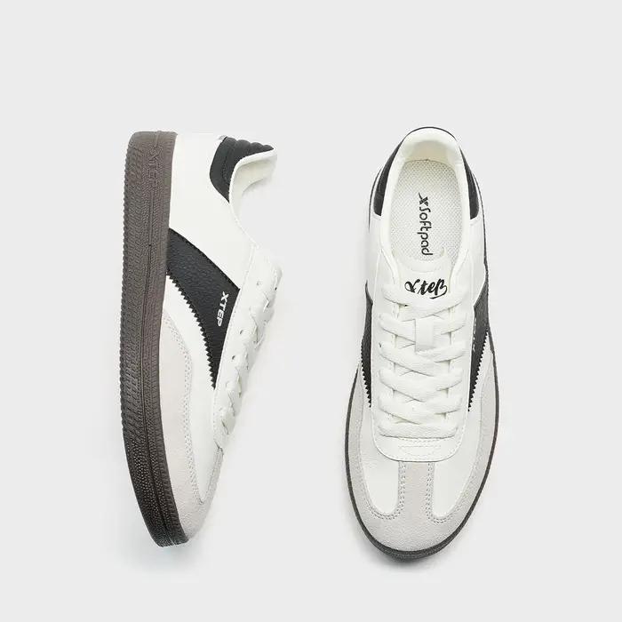Chaussures de skateboard femme Xtep GAT baskets souples anti-irritation robustes et élégantes pour mode urbain et activités quotidiennes