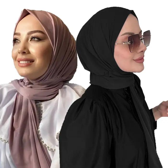 Prêt à porter fermeture Hijab instantané pour les femmes musulmanes couverture complète bandeau écha
