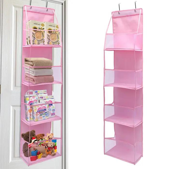 Sac de rangement suspendu à 4/6 niveaux, organisateur pliable, support sur la porte pour accessoires