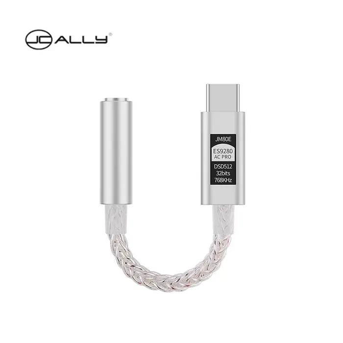JCALLY JM80E ES9280AC PRO DAC puce Audio numérique portable amplificateur de casque Type C à 3.5 PCM
