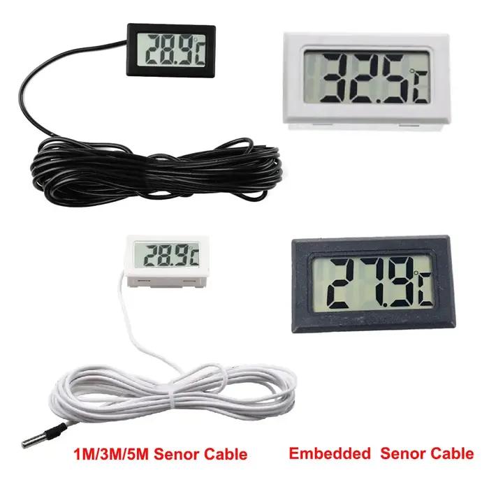 Thermomètre numérique LCD FY-10, capteur de température, testeur de température, moniteur avec câble