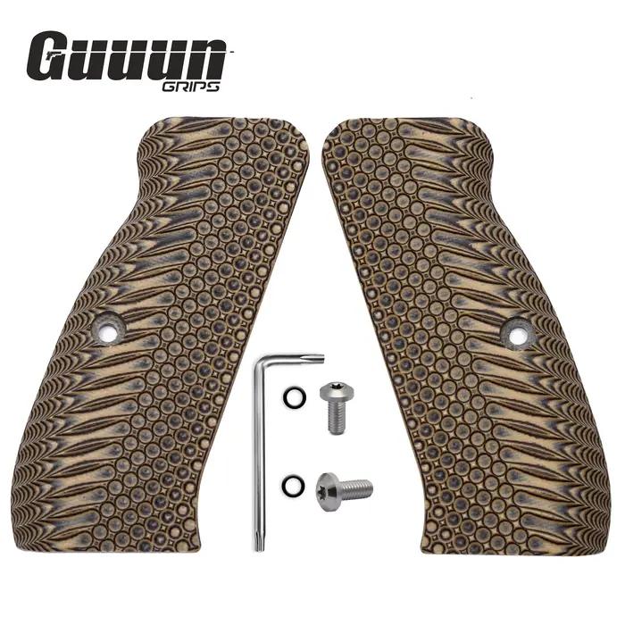 Guuun G10 CZ 75 Poignées pour SP-01 CZ pleine grandeur OPS DulBergamo 8 options de documents