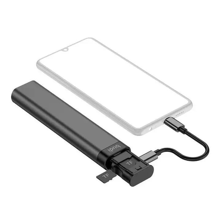 BUDI – adaptateur intelligent multifonction, carte de stockage de données, types de câble TF, boîte