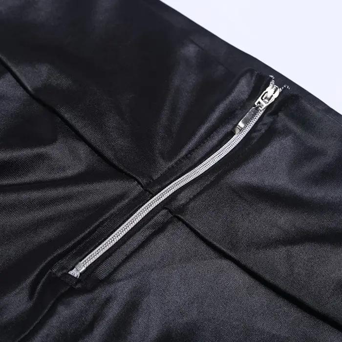 Leggings en similicuir taille haute pour femme, effet ventre plat et rehaussement des fesses, coupe