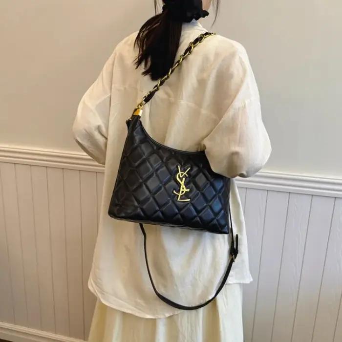 Sacs à bandoulière matelassés élégants pour femmes, nouvelle arrivée, design minimaliste et de niche