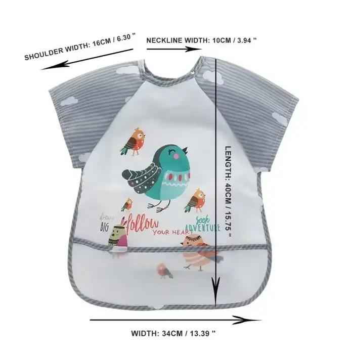 Vêtements de rot imperméables pour garçons et filles de 0 à 3 ans, Smock d'alimentation, tablier d'a
