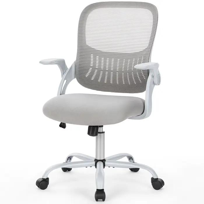 JIan-Chaise de Bureau Ergonomique à Dossier en Maille, Réglable, à Roulettes, pour Ordinateur, Jeu à