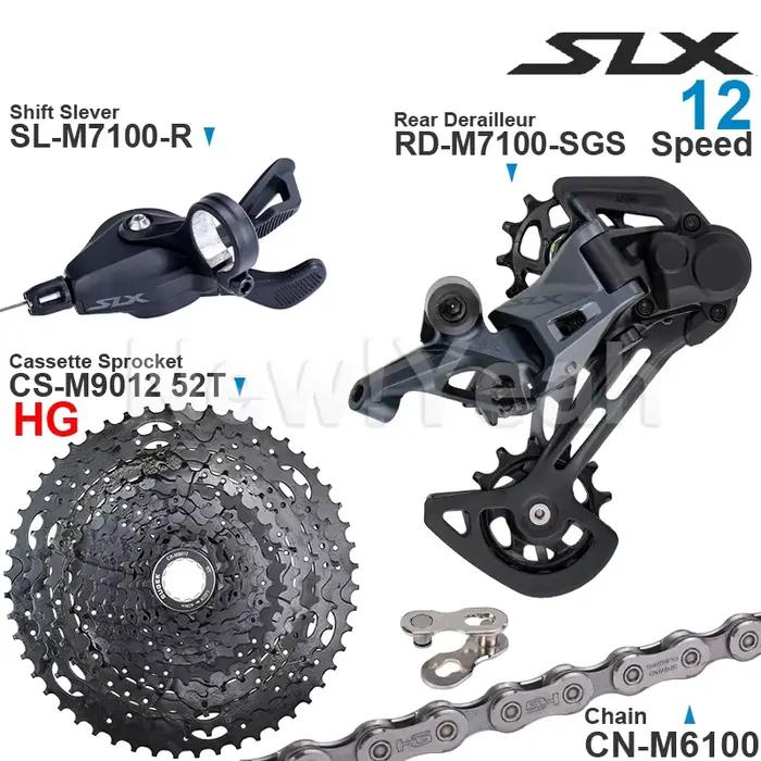 SHIMANO SLX M7100 1x12 groupe de vitesses avec levier de vitesse dérailleur arrière CN-M6100 chaîne