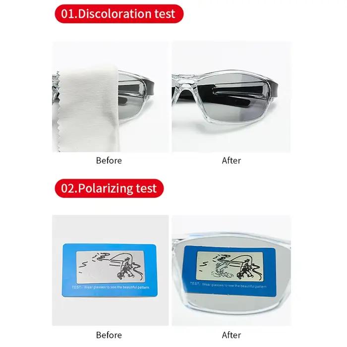 Lunettes de soleil polarisées photochromiques pour hommes et femmes, Vintage, pour pêche, cyclisme,