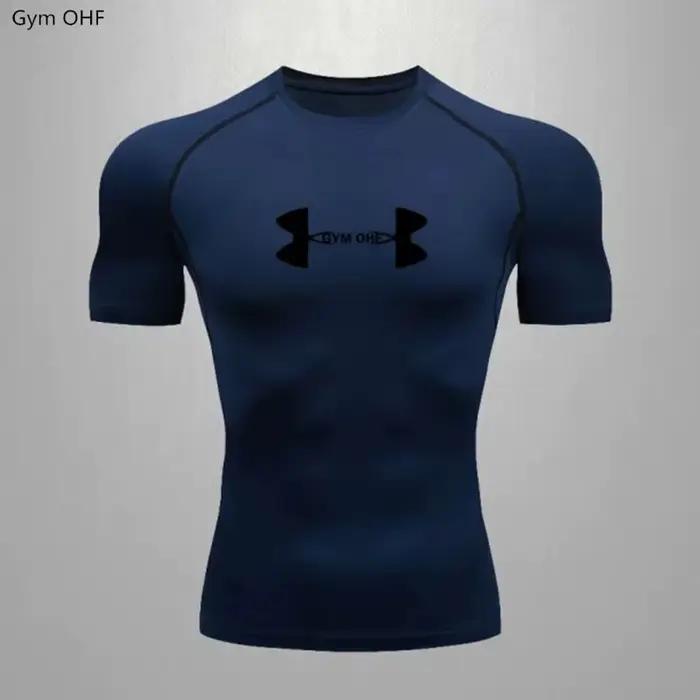 Maillot d'entraînement de boxe d'été à manches courtes pour hommes, vêtements de sport, sweat-shirt