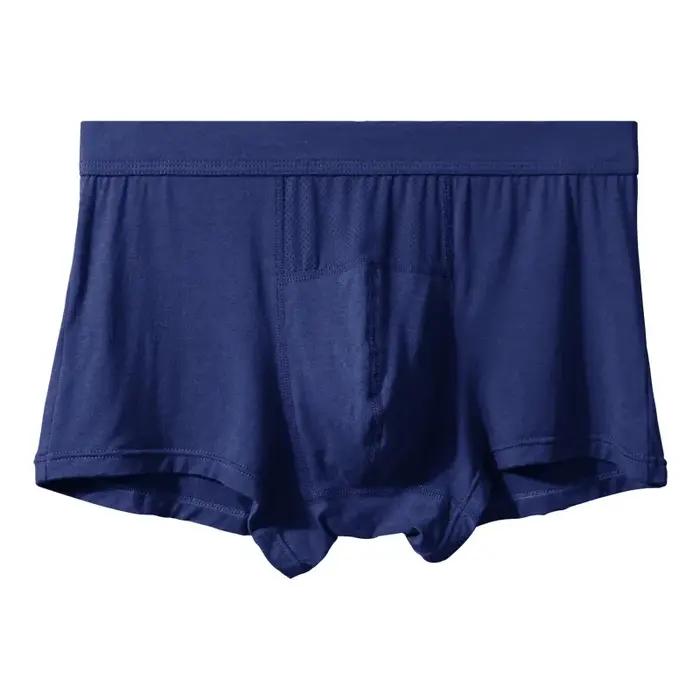 Slips en soie et modal avant plat quatre pièces sous-vêtements légers et respirants pour homme activités sportives et occasions estivales