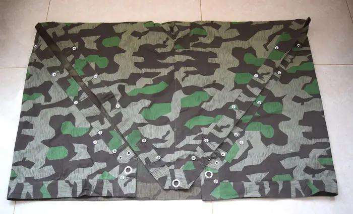 Reconstitution allemand CamSolomon Splinter Tent Grill Poncho