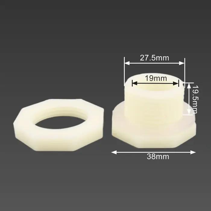 1 ensemble ABS 1/2 pouces à 6.4 ~ 20mm connecteur de réservoir d'eau coudé Aquarium jardin tuyau d'i